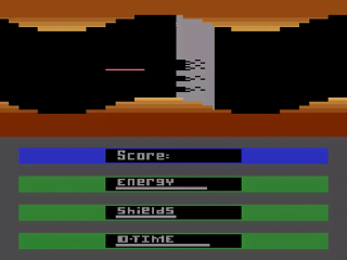 Laser Gates title screen for Atari 2600